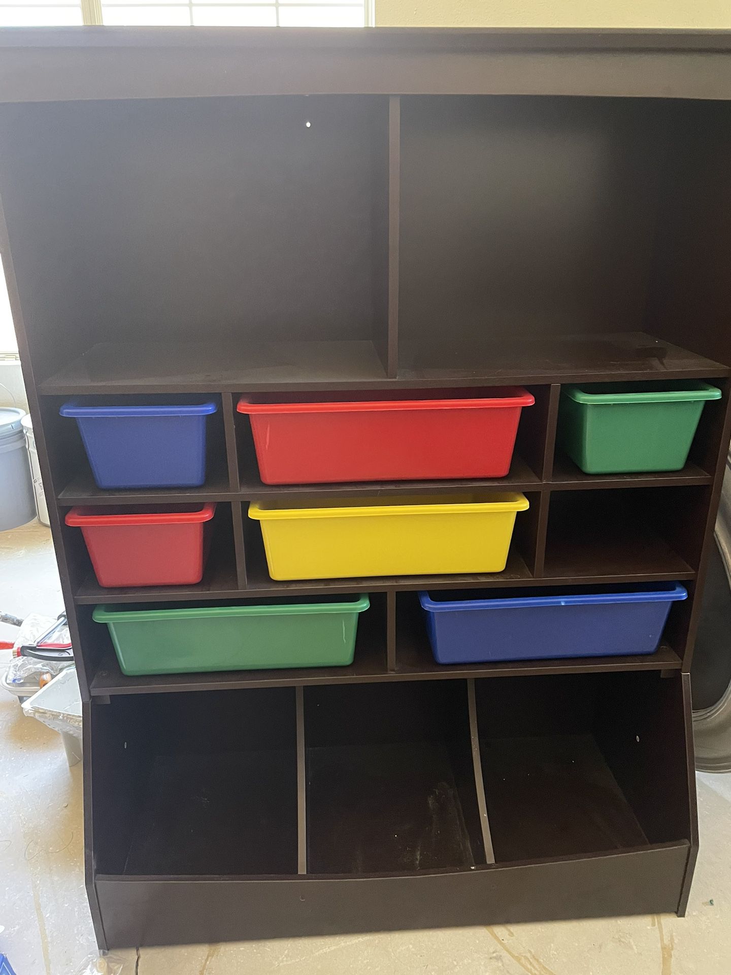 Wood Toy Box Organizer