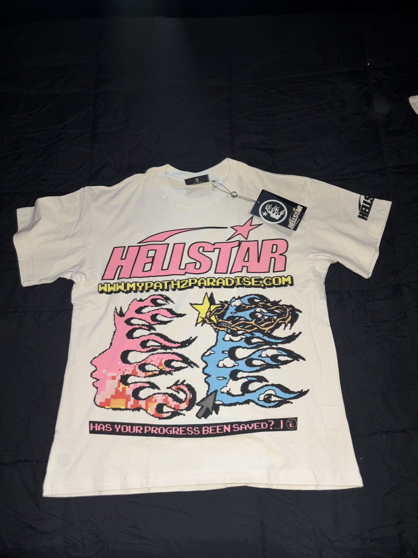 White Hellstar Pixel Shirt