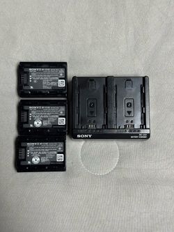 Sony BC-ZD1 Dual Charger + 3 Genuine NP-FZ100 Batteries