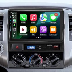Car Radio Stereo Toyota Tacoma 2005 2006 2007 2008 2009 2010 2011 2012 2013 2014 2015, Wireless Apple CarPlay Android Auto, 9” Touch Screen, Backup Ca