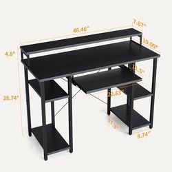 Desk/with keyboard tray