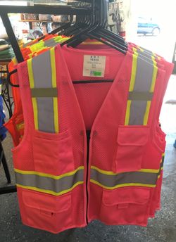 Pink safety vest