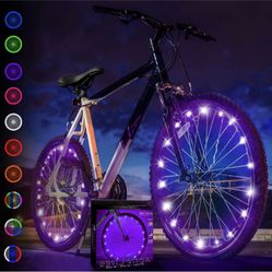 Purple LED Bike lights 