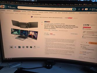 Laptop Triple monitors extender, 2 x 14" monitors