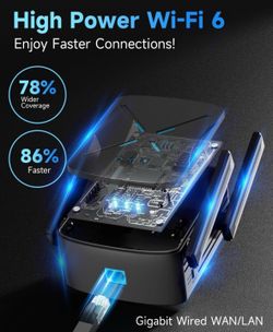 WiFi 6 Range Extender, Dual-Band Wi-Fi Repeater Signal Booster CF-XR182