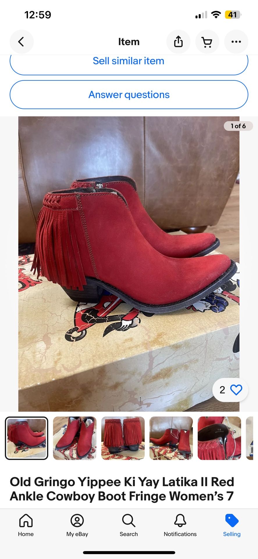 New Old Gringo Women’s Red Western Fringe Western Boot