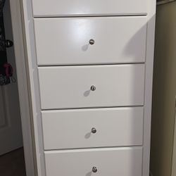 Tall White Dresser Drawers NEW