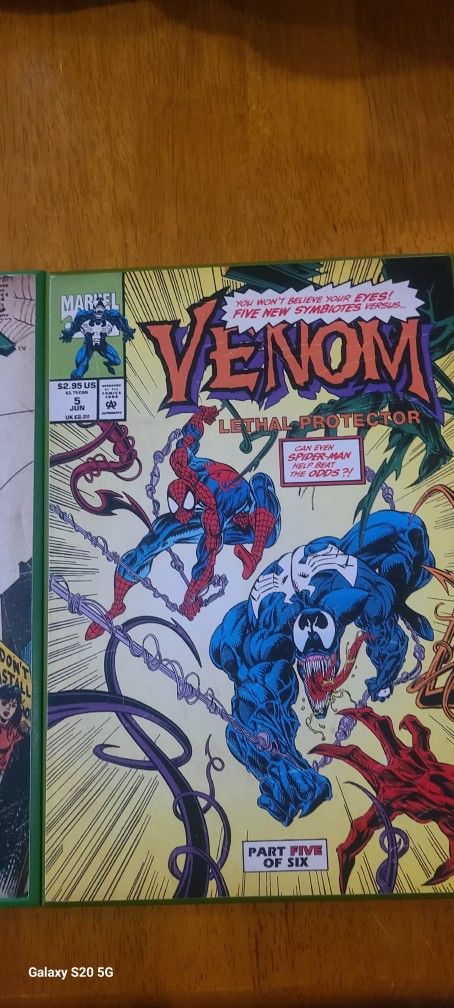 Spider-Man And Venom Wall Hanging 7x 10