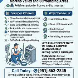 Cat 6 cable installs for residential and buisness