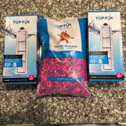 Top Fin Aquarium gravel And Filter