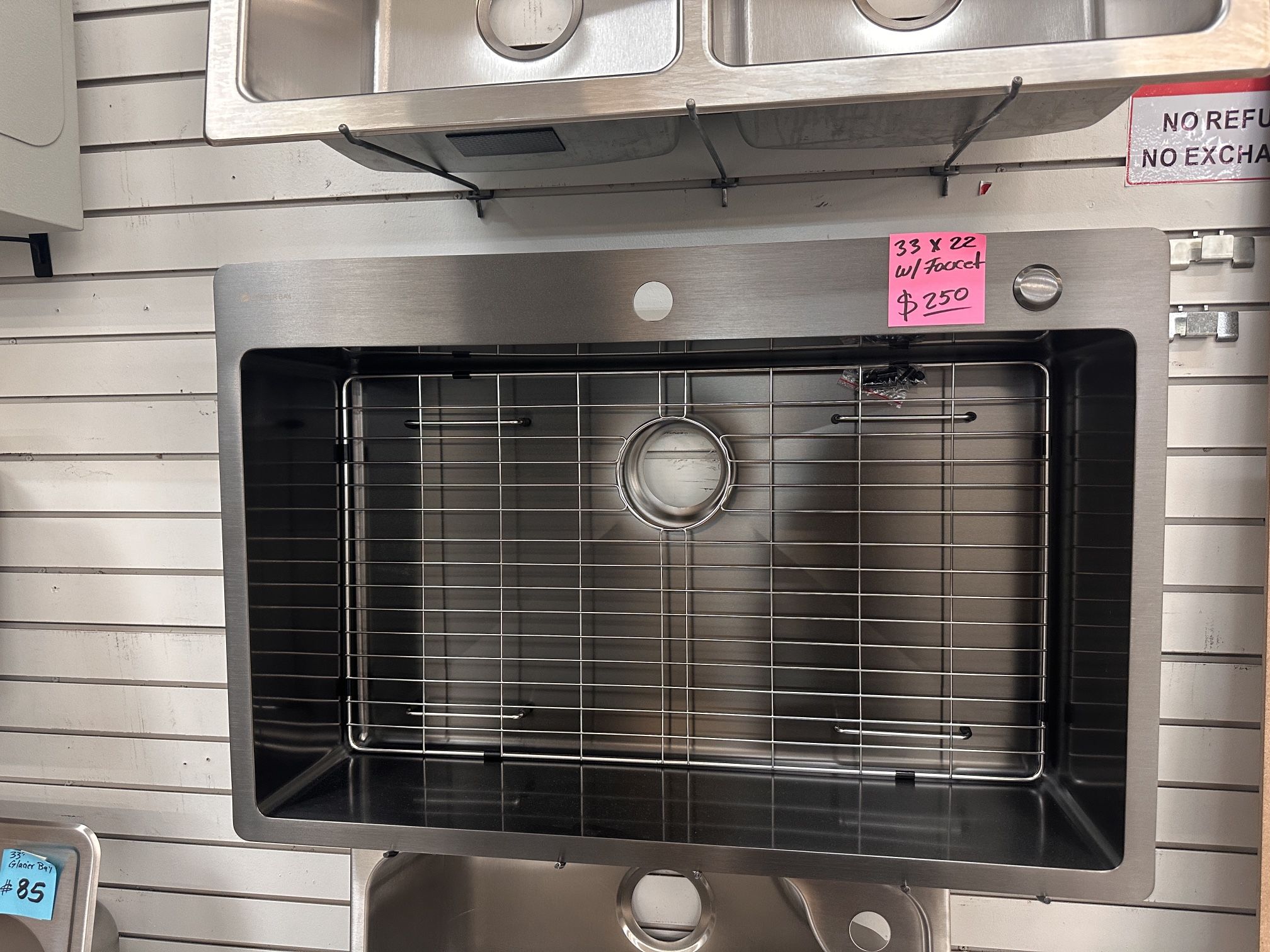 33” Drop In Kitchen Sink