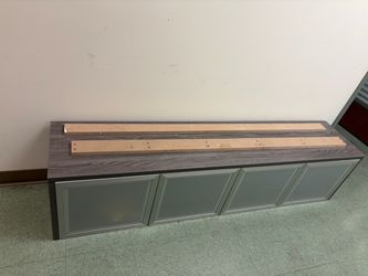 Floating Wall Mount Glass Door Hutch