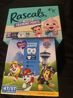 2 Training pants 4T/5T