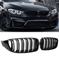 2014-2020 For BMW 4 Series 2 Doors F32 Front Grille PG Style Gloss Black Brand New