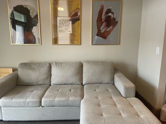 Gray Sectional Sofa with Storage & Pull-Out Loungers