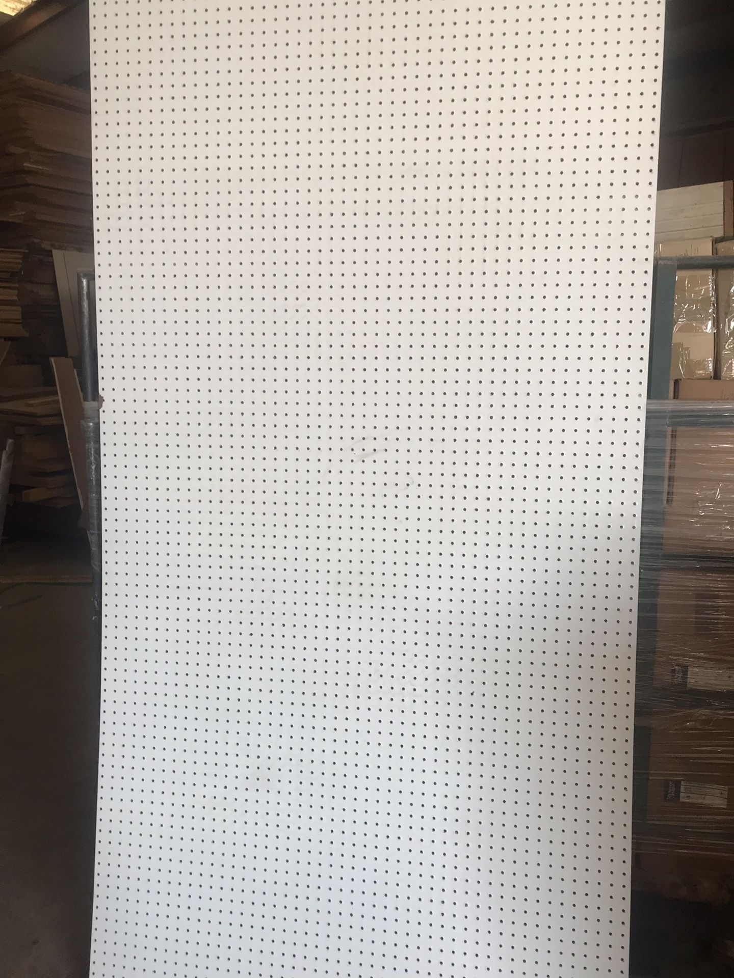 White Peg Board