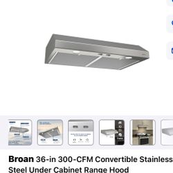 Broan Stainless Steel Kitchen Range Hood