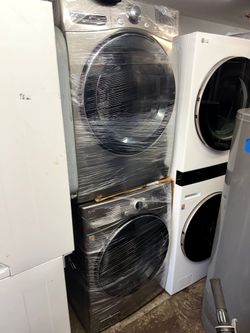 LG  stackable stainless steel  set front load