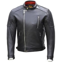 Goldtop Bobber Motorcycle Jacket ..black Leather 
