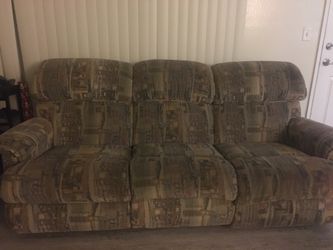 A Vintage style 3 seater Recliner Sofa