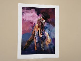 🔥 romantic salsa / bachata lovers wall art 💃🕺 passionate dance vibe ❤️‍🔥 + hand panda painting