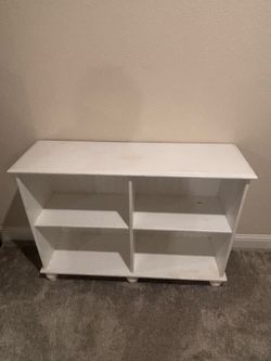 White shelf