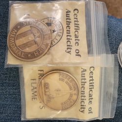 September 11th Memorial Coins Freedoms Flame