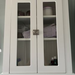 White Bathroom cabinet