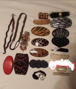 large lot of 20 hair barettes $10 FIRM for ALL!