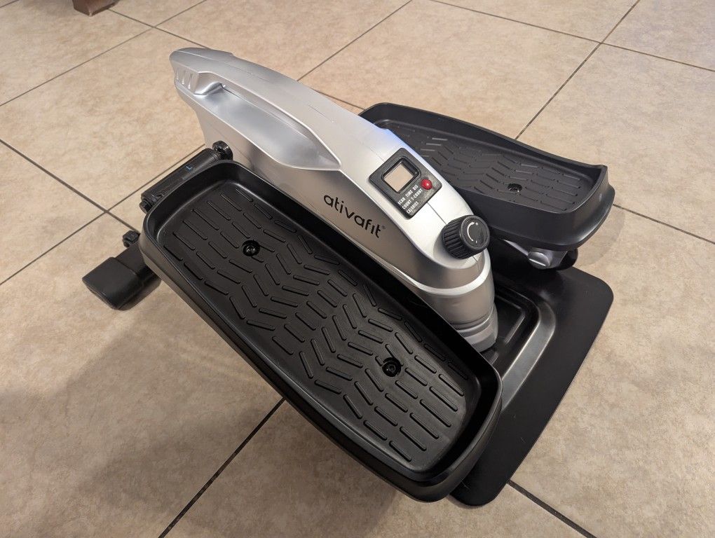 Ativafit Mini Elliptical Pedal Exerciser, Magnetic Adjustable Resistance, Under-desk