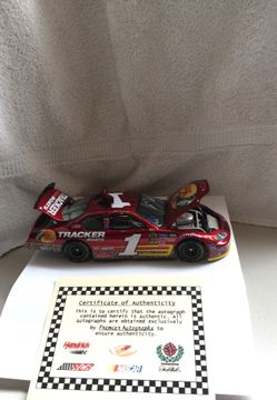Martin Truex Junior autograph car