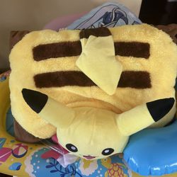 Pokémon Pikachu pillow and stuffy