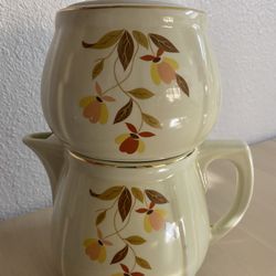 Hall’s Superior Coffee Pot et Lid with Ceramic Drip (4pieces)-Autumn Leaf 