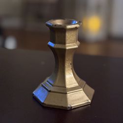 Gold Glass Tapered Candle Holder Have 42