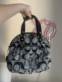 Black Vintage Coach Shoulder Bag