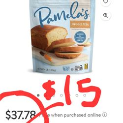 4 POUND BAG $15
Pamela's Gluten Free 
Bread Mix, 
Multi-Purpose, 
Dairy Free, 
11 Whole Grains