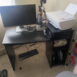 Black Office Desk
