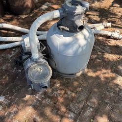 Pump And Sand Filter For A Pool 