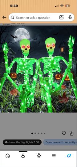 NEW Unopened box  Halloween LED Skeleton Set