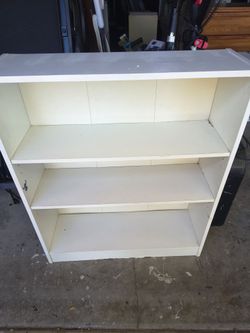 White 3-Shelf Bookcase