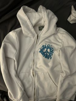 Denim Tear Zip Up Jacket