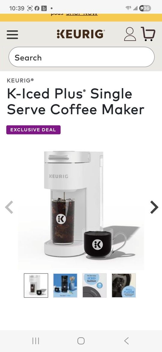 Slim White Keurig