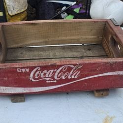 Vintage Coca Cola Wood Bottle Holder 