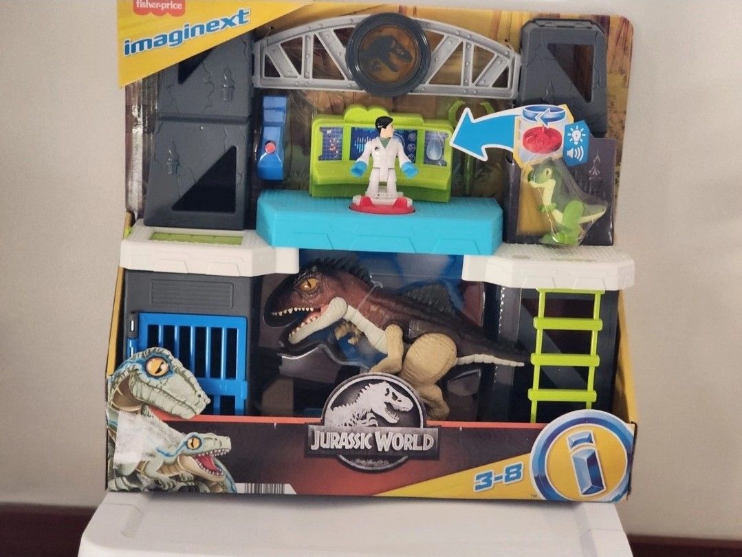 Fisher-Price Imaginext Jurassic World Scan & Glow Dino Playset Lights Sounds