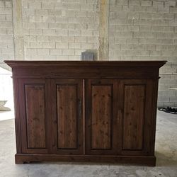 Solid Wood Accent Cabinet 