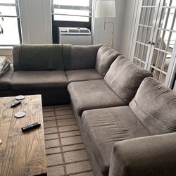 Grey sectional