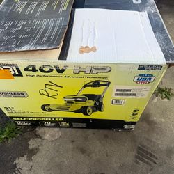 Lawn Mower Ryobi Self Propelled C/ W 6ah Battery and Fast Charger ( New)