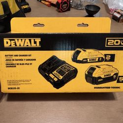 DeWALT 20v Battery and Charger Kit