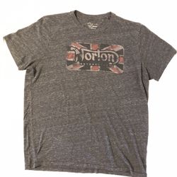 Lucky Brand Norton Motorcycles Graphic Tee — Size XL