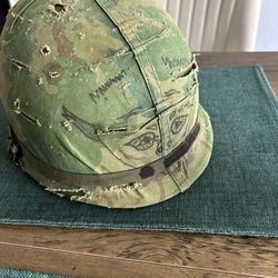 1970 Vietnam era m1 helmet